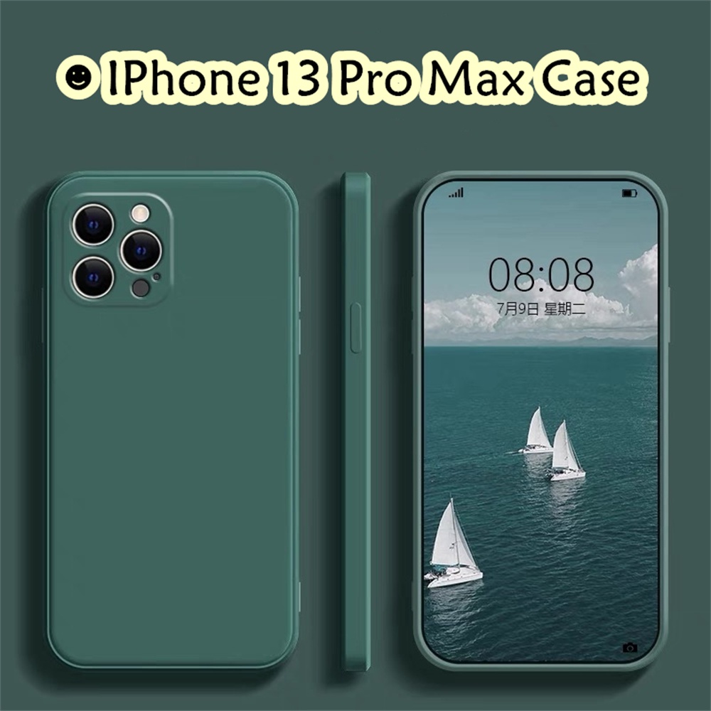 [Ngôi sao tương lai] Dành cho IPhone 13 Pro Max Ốp lưng silicon Full Case Vỏ điện thoại màu trơn cổ điển Vỏ chống bụi bẩn