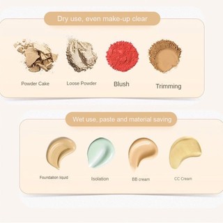 XIXI XL Extra Large Puff Foundation Puff Trang Điểm Puff, Mút Trang Điểm Khô Và Ướt, Đệm Hơi Siêu Mềm Dụng Cụ Mỹ Phẩm ღ Pink Girl Bling Makeup Look