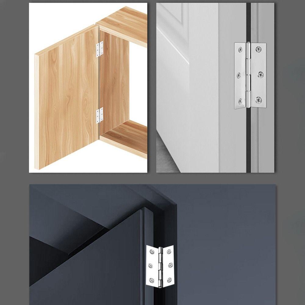 NOTE1 1 Cái Bản Lề Chữ Thập, Phụ Kiện Cửa Sổ 1 / 1.5 / 2 / 2.5 / 3 Inch Bản Lề Cửa, Vòng Gấp 201 Thép Không Gỉ Lõi Nhôm Nội Thất Phần Cứng Cửa Sổ Tủ Tủ