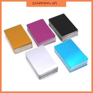 Set 100 Tấm Thẻ Tên Bằng Nhôm diy 5 Lá Cho Nhà Ở / Văn Phòng
