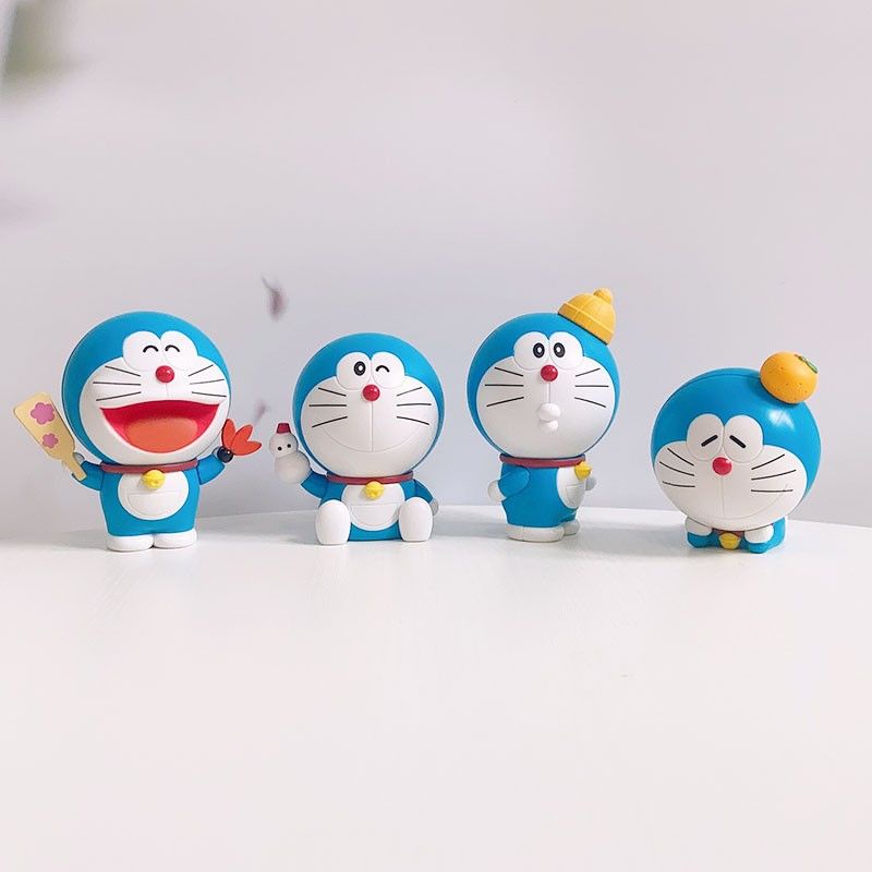 [btf] Đồ Trang Trí Hình doraemon Màu Xanh Dương Béo bandai Không Vỏ Sò Mùa Hè hxgk