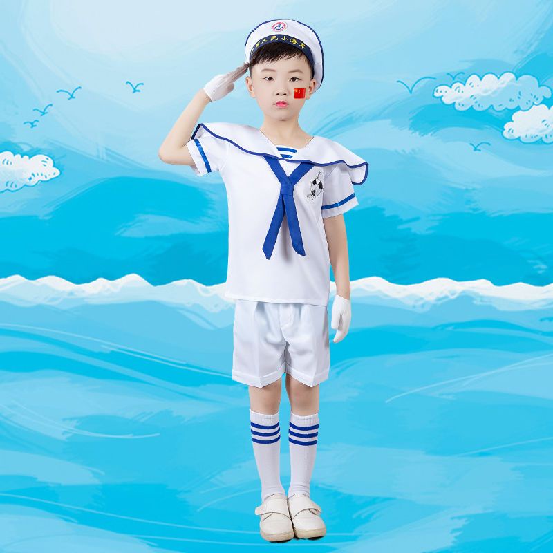 💕Chỗ💕 Quần Áo Trẻ Em Trang Phục Quần Áo Cho Bé Gái 3 Đến 14 Tuổi Thủy Thủ Hải Quân Trang Phục Mới Lạ