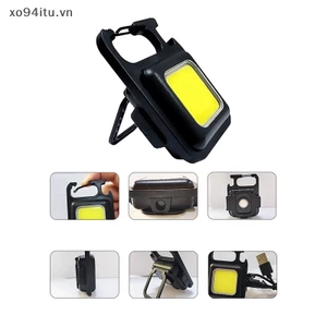 XOITU Đèn Pin LED Đèn Làm Việc Di Động Bỏ Túi Đèn Pin Móc Khóa USB Sạc Cho Cắm Trại Ngoài Trời Đèn Nhỏ VN