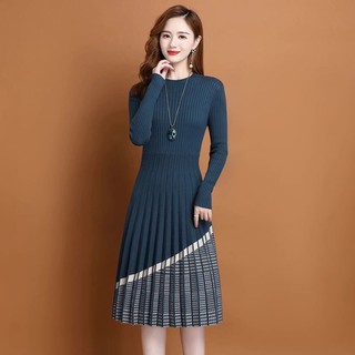 Áo sweater Dệt Kim Dáng Ôm Thời Trang Thu Đông Cho Nữ Ốp