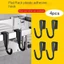 YYlingx 4 Móc Khóa Ống Vuông, Móc Áo Đa Năng Kẹp, Phụ Kiện Bảo Quản Nhà Bằng Nhựa Tiện Lợi Giá Đỡ Bảo Quản Nhà Bếp Gia Đình