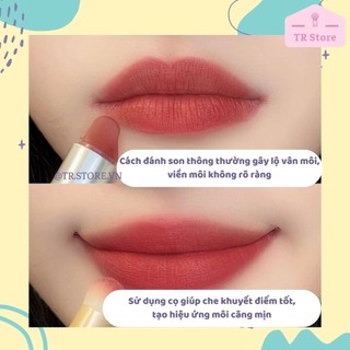 Cọ môi tán son và viền môi Gecomo G1101 G1102 phiên bản xanh lá
