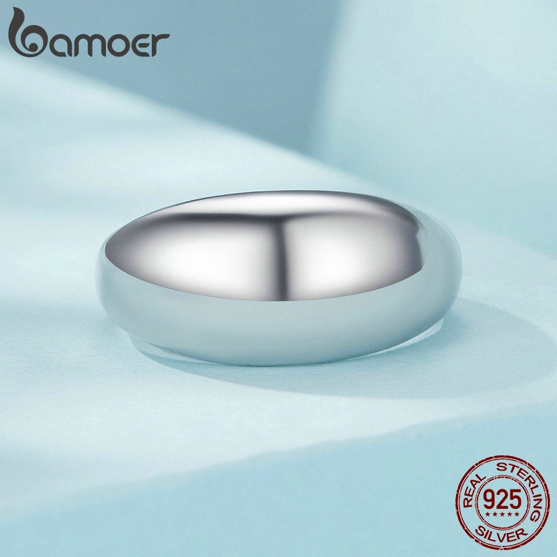 Bamoer 925 Sterling Sliver Nhẫn Thiết Kế Hào Quang Trang Sức Thời Trang Quà Tặng Cho Nữ SCR983
