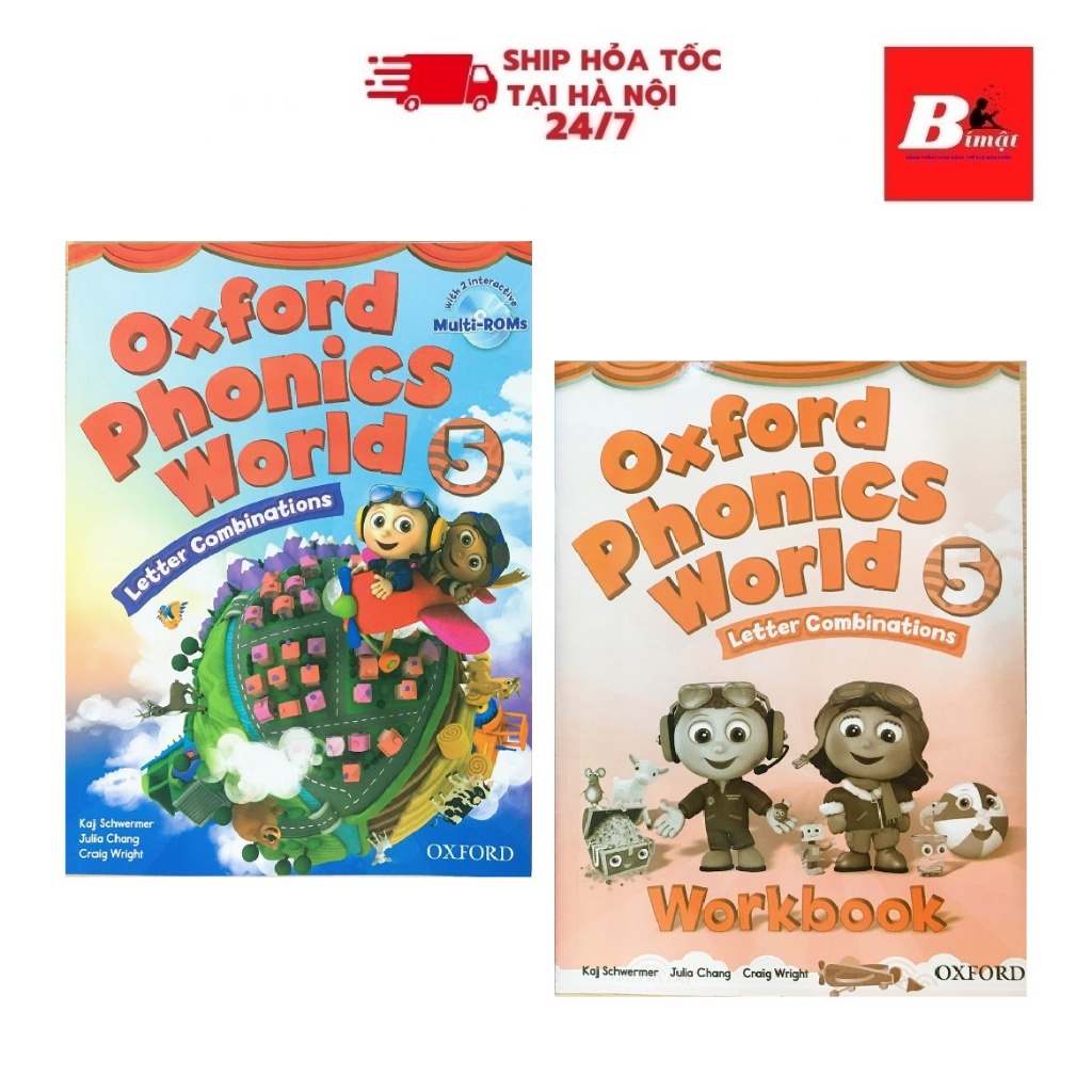 Sách - Combo Trọn Bộ 2 cuốn Oxford Phonics World 5 (Wo…
