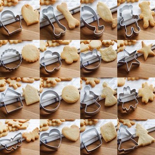 Khuôn Cutter Nhấn Bánh Quy Khuôn Bánh Cookies Tạo Hình Khuôn Làm Bánh Quy Chất Liệu Nhôm Nhiều Hình Dáng Đẹp Mắt