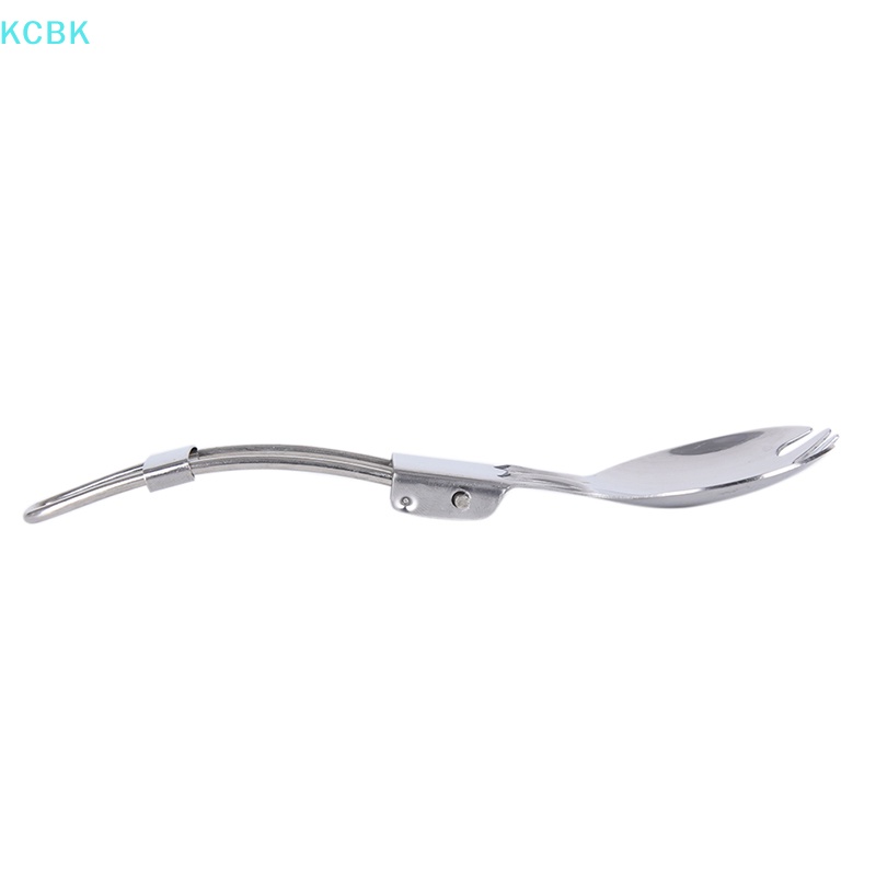 Bộ Dụng Cụ Ăn Uống Gồm Thìa / Nĩa Gấp Gọn Tiện Dụng Cho Dã Ngoại [bk] [bk]