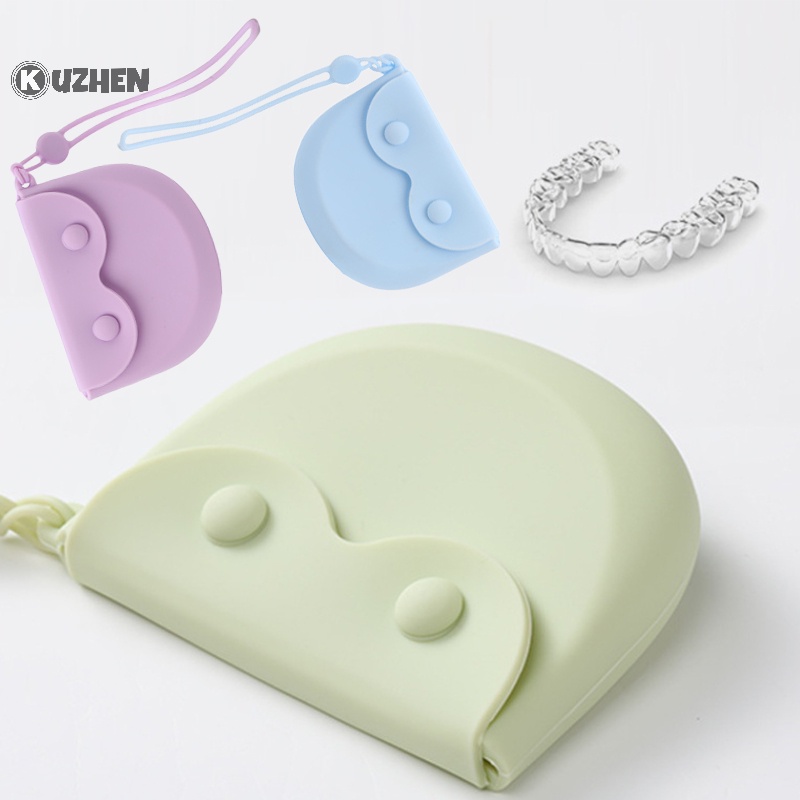 Kuzhen Hộp Silicon Đựng Răng Miệng Bảo Vệ Răng Miệng Cho Thợ Vệ Sinh