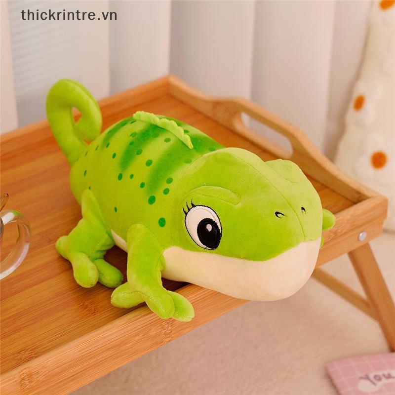 THI 30cm Hoạt Hình Chameleon Sang Trọng Đồ Chơi Trẻ Em Sáng Tạo Mô Phỏng Động Vật Bò Sát Nhồi Bông Quà Tặng VN