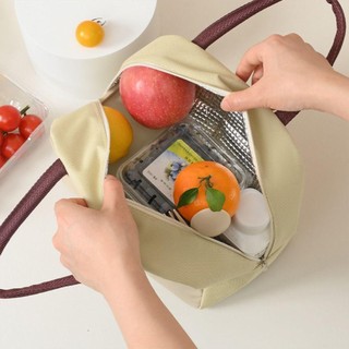 [Giao hàng từ Việt Nam] NOOKSTORY - Túi giữ nhiệt đựng hộp cơm hoạt hình di động, vải cách nhiệt, phụ kiện hộp cơm trưa