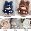 Áo khoác búp bê BUBBLE, Bộ trang phục lông thu nhỏ động vật hoạt hình 20cm, Gấu thỏ sáng tạo Chơi phụ kiện nhà búp bê Quần áo sang trọng Búp bê nhồi bông bông