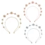 Băng đô ngôi sao đính đá ZENZON, Vòng tóc hai lớp Baroque Star Zircon, Ins Tiny Spot Headband Pha lê Ins Tiara Mũ đội đầu