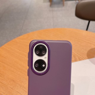 Ốp Điện Thoại Nhựa Cứng Cho Huawei P60 P50 P40 Pro Mate 50 40 30 Vỏ Bảo Vệ Cạnh Camera Kim Loại K01