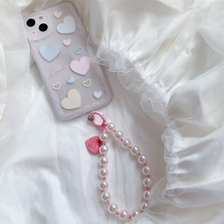 Dây Đeo Điện Thoại Handmade Chuỗi Hạt Gốm Nhiều Màu Chống Thất Lạc