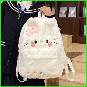 Yu Hello Kitty Ba Lô Dành Cho Sinh Viên Đại Học Dung Tích Lớn Thời Trang Nữ Hoạt Hình Dễ Thương Túi Đi Học
