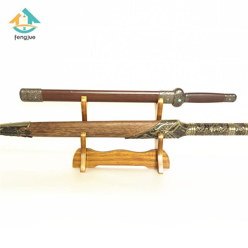 Fengjue Gỗ Chắc Chắn Thanh Kiếm Hiển Thị Đứng Katana Samurai Thanh Kiếm Tanto Dao Cosplay Cây Đũa Phép Giá Để Đồ TH