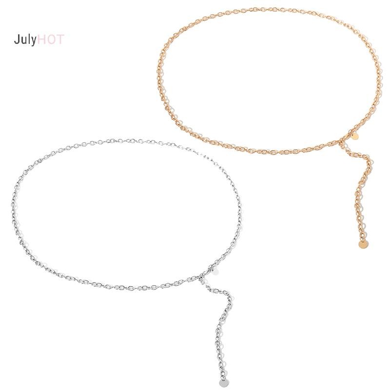 Julyhot Thời Trang Nữ Thắt Lưng Dây Kim Loại Vàng Bạc Màu Dây Thắt Lưng Dây Xích Cho Đầm Áo Sơ Mi Quần Áo Phụ Kiện Massivedeals