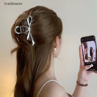 Trailblazer 2023 Kim Loại Móng Vuốt Kẹp Nơ Nút Thắt Kim Loại Kẹp Tóc Bạc Móng Vuốt Phong Cách Nâng Cao Đa Năng Lưng Tóc Thìa Trang Trí Mũ Mới