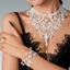 Treeling Retro Gothic Rỗng Ra Ren Vòng Cổ Với Ngọc Trai Có Thể Điều Chỉnh Chiều Dài Cổ Dây Xích Handmade Choker Thời Trang Enth