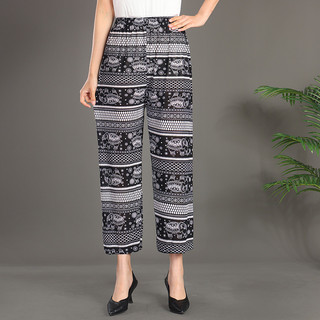 ( size 45-80kg) Quần lanh dài thổ cẩm ống suông và bo