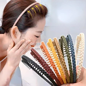 Lược Cài Tóc Bằng Nhựa Màu Trơn Đơn Giản Thanh Lịch / Lược Cài Tóc Tạo Kiểu Tóc Hàng Ngày