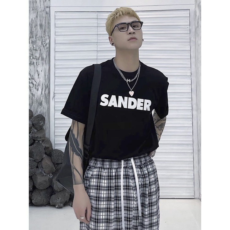Áo thun Stee Cổ tròn Oversize SANDER ICVCVNI  Unisex Menwear Cotton