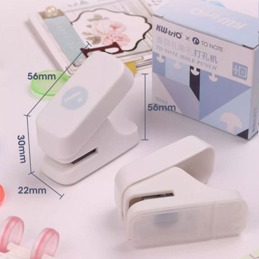 Wanyedi Máy đục lỗ nấm, Scrapbooking Máy đục lỗ lỗ một lỗ, Sáng tạo Handmade DIY Loose-leaf Hole Puncher Văn phòng phẩm