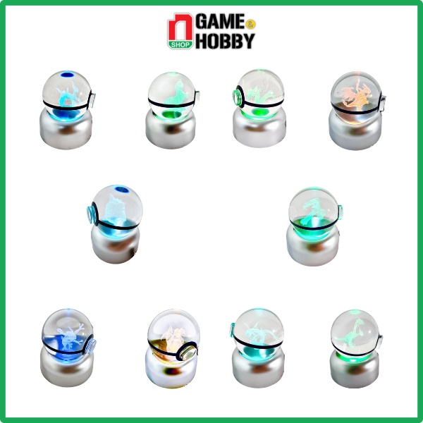 Đèn LED RGB trang trí hình quả cầu PokeBall Pokemon | Shopee Việt Nam