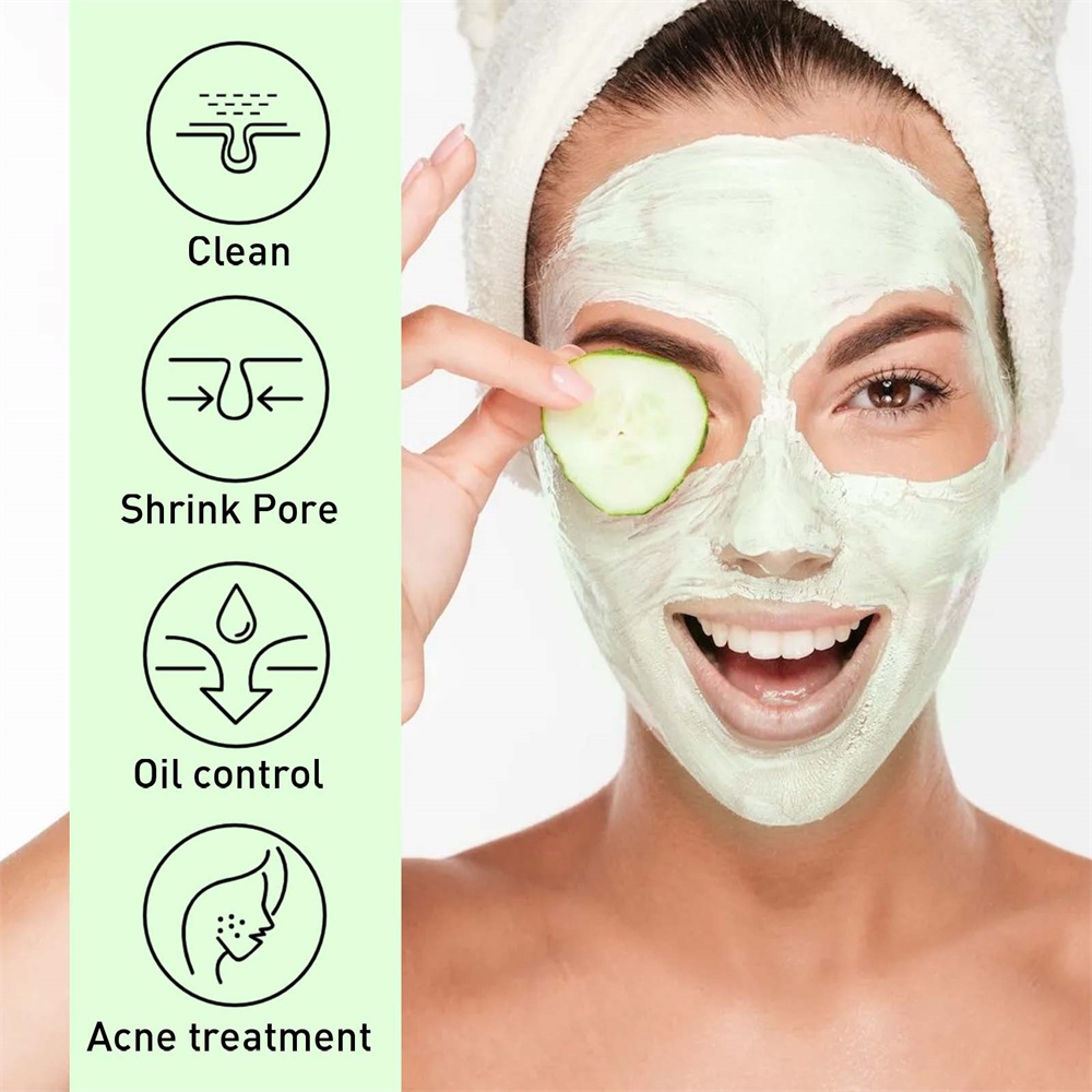 Ảnh EELHOE 2 cái/1 cái Mặt nạ đất sét xanh Thanh Salicylic Acid Chống lỗ chân lông & Mặt nạ làm sạch mụn 4
