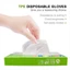 FANIELLAPOWELL 100 Chiếc Găng Tay Vệ Sinh, Găng Tay Dùng Một Lần An Toàn Bằng Axit TPE, Găng Tay Cao Su Trong Suốt Chống Trơn Trượt