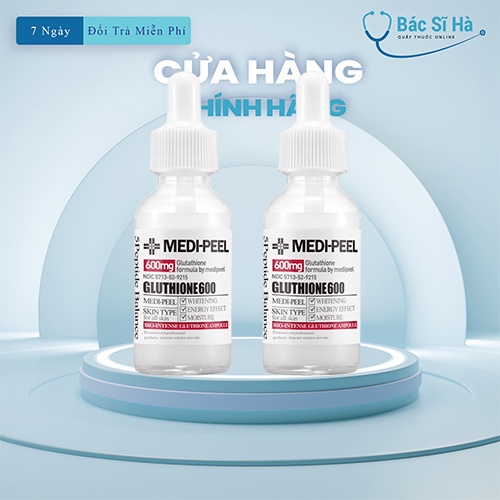 Dưỡng Trắng MEDIPEEL Glutathione 600 White Combo Serum Và Kem Dưỡng ...