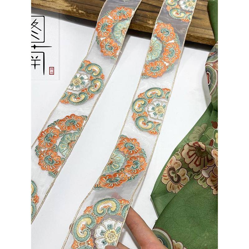 Phụ Kiện Vải Ren Thêu Trang Trí Viền Cổ Áo hanfu diy | BigBuy360 - bigbuy360.vn