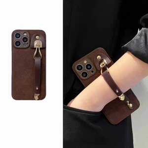 Dành cho iPhone 16 15 PRO MAX 14 13 12 11 PRO MAX 14 15 16 PLUS Thiết kế quy trình độc đáo sang trọng Vỏ thời trang Phong cách tối giản Vỏ điện thoại dây đeo cổ tay