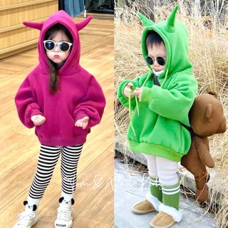 K18-[tomnaukids] Áo khoác Hoodie dấu quần bé gái siêu cưng  (FORM TO KHÔNG TĂNG SIZE) - Size 10-35Kg