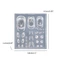 BTF Silicone Móng Tay Khắc Khuôn Quỷ Sừng DIY Dập Stencils Dụng Cụ Làm Móng Tay