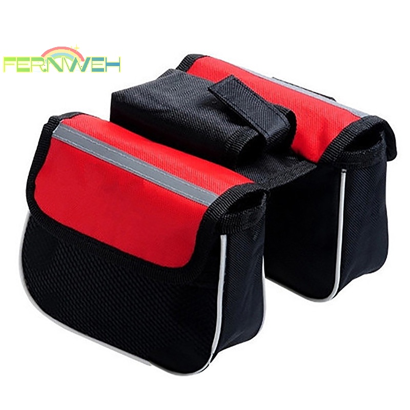 [Fernweh] Túi ống khung trước chống mưa Xe đạp Túi hình đôi Xe đạp leo núi Phụ kiện đi xe đạp Túi đi xe đạp dung tích lớn [MỚI]