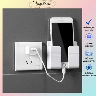 Kệ Dán Tường Để Remote, Giá Đỡ Sạc Điện Thoại  TIỆN LỢI ANGIHOME