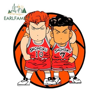 EARLFAMILY 13cm x 12.2cm SLAM DUNK Bóng Rổ Sakuragi Hanamichi Xe Dán Phụ Kiện Decal Cá Tính Thân Cây Anime Trang Trí