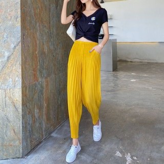 Quần nữ lily xếp ly cao cấp, dáng skinny cà rốt thoáng khí