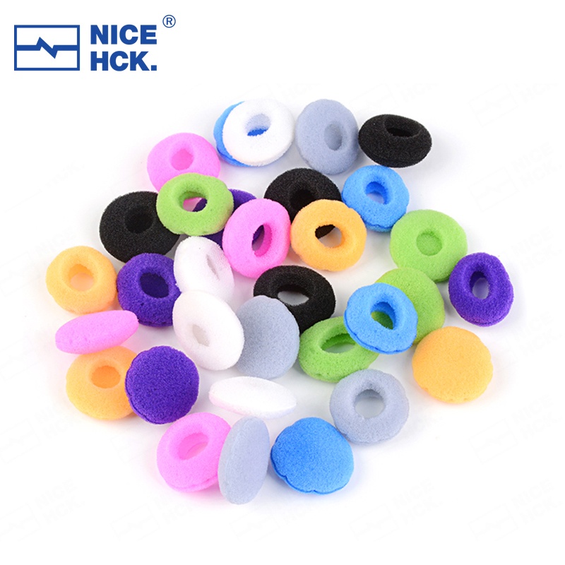 Nicehck Set 12 Đệm Xốp Mềm Bọc Đầu Tai Nghe Thay Thế Hình Bánh donut
