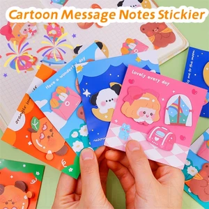 Giấy note Ghi Chú / Sổ Ghi Chú Họa Tiết Gấu Hoạt Hình / Trái Cây n times / Hình Dán Ghi Chú Cho Văn Phòng / Văn Phòng Phẩm