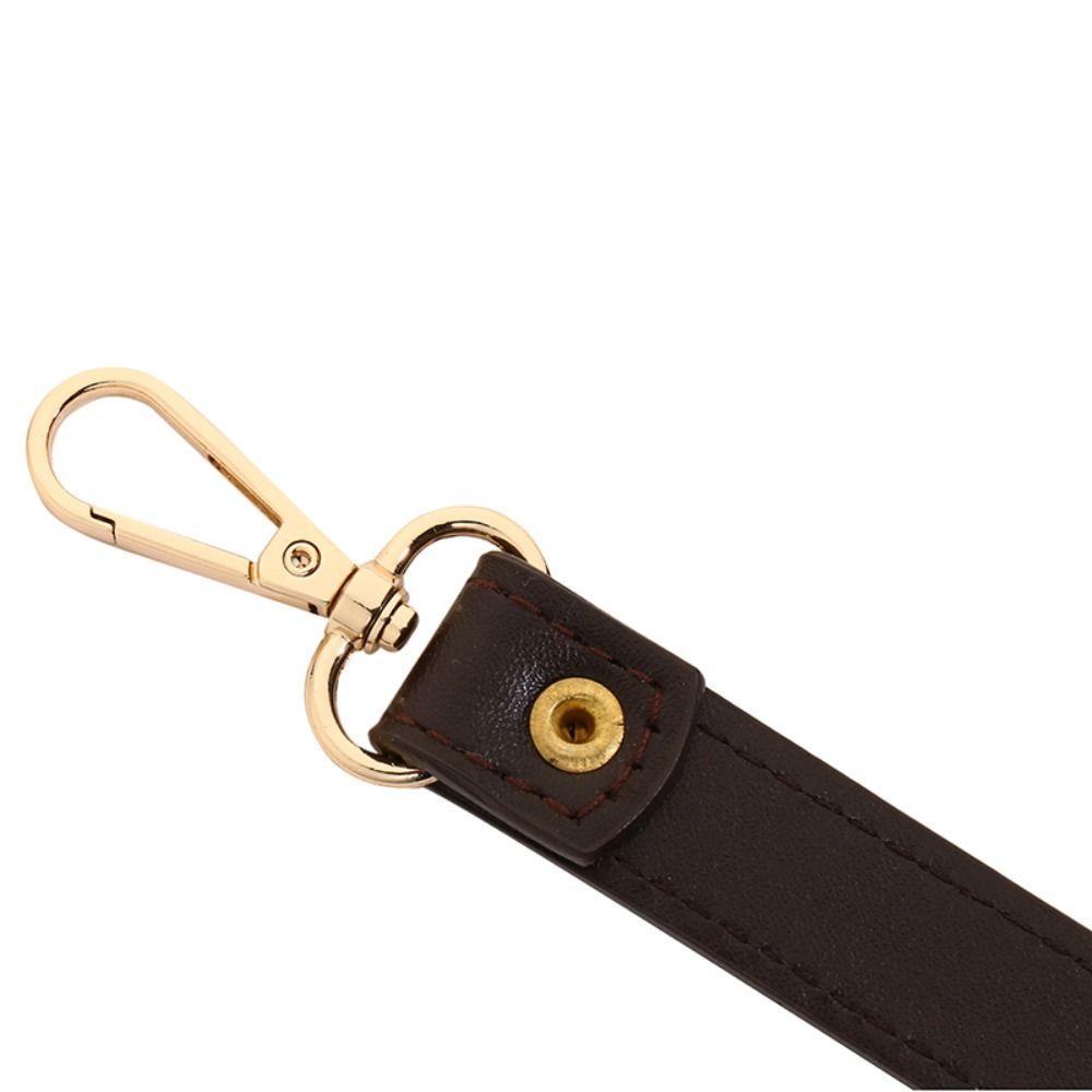 Tay cầm túi GUSTAVA, Dây đeo túi ngắn bằng da phần cứng 36cm, Dây đeo vai rộng thay thế DIY