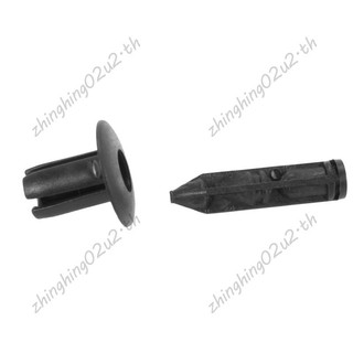 50x Nhựa Đinh Tán Xe Đạp Fairing Viền Bảng Điều Khiển Kẹp 6 Mm Cho Xe Honda Yamaha Đen
