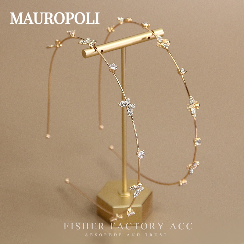 Mauropoli [Sẵn Sàng] Băng Đô Phong Cách Công Chúa Bướm Phong Cách Hàn Quốc Phong Cách Mới Siêu Cổ Tích Tính Khí Mùa Hè Băng Đô Đi Chơi Phụ Kiện Tóc Nữ