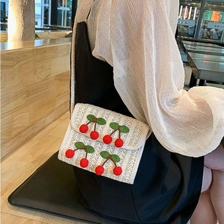 Túi Đeo Vai SOULSPACE, Túi Xách Nữ Dung Tích Lớn Thoải Mái, Thời Trang Hoa Anh Đào Dệt Ống Hút Nữ Satchel Nữ Bé Gái