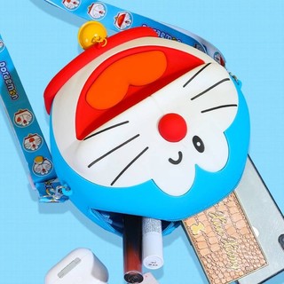 GC2 Doremon Hoạt Hình Dễ Thương Túi Đeo Vai Silicon Túi Đeo Ngang Túi Điện Thoại Di Động Dung Tích Lớn Thường Ngày CG2