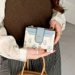 Ví nữ in hình ngọt ngào bằng da PU Ví nữ đa chức năng dễ thương Ví đựng tiền mặt có thể gập lại